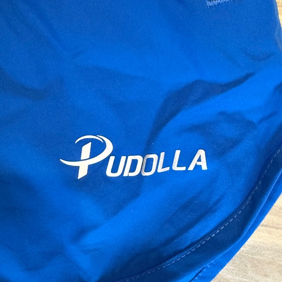 Pudolla Women's Blue Athletic Shorts - Picture 2 of 7